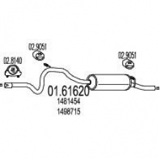01.61620 MTS Глушитель выхлопных газов конечный