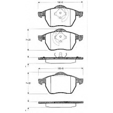 BLF1021 QUINTON HAZELL Комплект тормозных колодок, дисковый тормоз