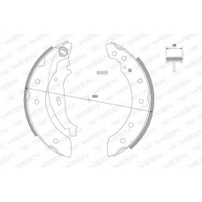 152-2010 WEEN Комплект тормозных колодок