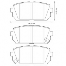 572613B BENDIX Комплект тормозных колодок, дисковый тормоз