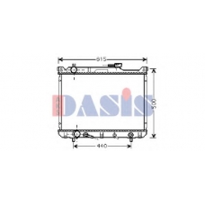 320023N AKS DASIS Радиатор, охлаждение двигателя