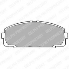 LP989 DELPHI Комплект тормозных колодок, дисковый тормоз
