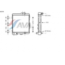 AI2030 AVA Радиатор, охлаждение двигателя