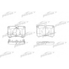 PBP487 PATRON Комплект тормозных колодок, дисковый тормоз