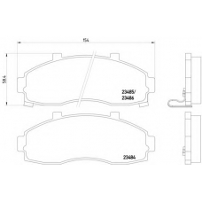 MDB1923 DON Комплект тормозных колодок, дисковый тормоз