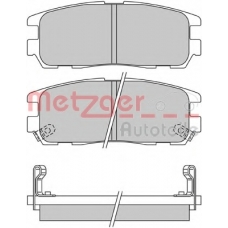 1170414 METZGER Комплект тормозных колодок, дисковый тормоз