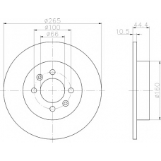 MDC815 MINTEX Тормозной диск