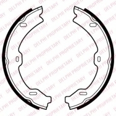 LS2040 DELPHI Комплект тормозных колодок, стояночная тормозная с