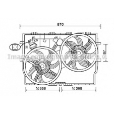 FT7587 AVA Вентилятор, охлаждение двигателя