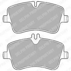 LP1696 DELPHI Комплект тормозных колодок, дисковый тормоз