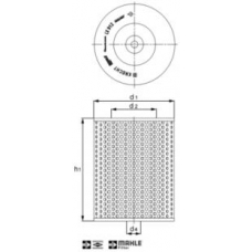 LX 912 KNECHT Воздушный фильтр