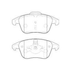 WBP24557A WAGNER LOCKHEED Комплект тормозных колодок, дисковый тормоз
