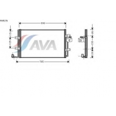 VW5176 AVA Конденсатор, кондиционер