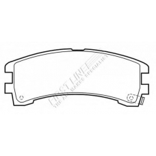 FBP3209 FIRST LINE Комплект тормозных колодок, дисковый тормоз