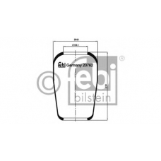 20762 FEBI Кожух пневматической рессоры