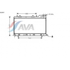 SU2047 AVA Радиатор, охлаждение двигателя