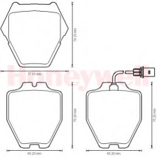 573064B BENDIX Комплект тормозных колодок, дисковый тормоз