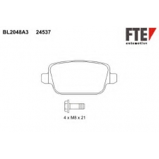 BL2048A3 FTE Комплект тормозных колодок, дисковый тормоз