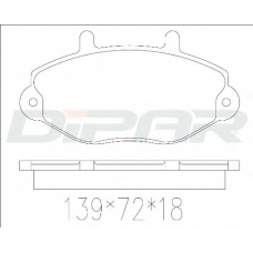 DFB2660 DITAS Комплект тормозных колодок, дисковый тормоз