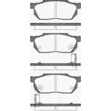 8110 40884 TRISCAN Комплект тормозных колодок, дисковый тормоз