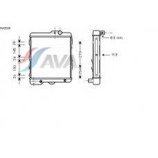 VW2035 AVA Радиатор, охлаждение двигателя