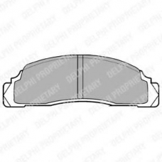 LP110 DELPHI Комплект тормозных колодок, дисковый тормоз