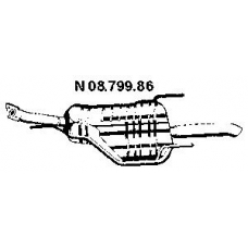 08.799.86 EBERSPACHER Глушитель выхлопных газов конечный