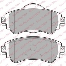 LP2228 DELPHI Комплект тормозных колодок, дисковый тормоз