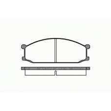 0136 00 KAWE Комплект тормозных колодок, дисковый тормоз