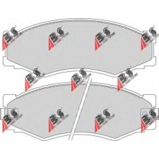 36168/1 ABS Комплект тормозных колодок, дисковый тормоз