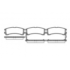 P2473.02 WOKING Комплект тормозных колодок, дисковый тормоз