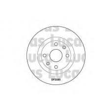 DF2585 TRW Тормозной диск