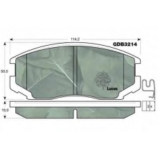 GDB3214 TRW Комплект тормозных колодок, дисковый тормоз