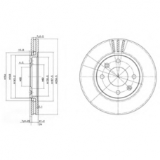 BG2871 DELPHI Тормозной диск
