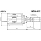 NSIU-K12<br />ASVA<br />Шарнирный комплект, приводной вал