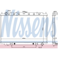 68136 NISSENS Радиатор, охлаждение двигателя