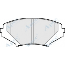 PAD1372 APEC Комплект тормозных колодок, дисковый тормоз