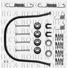BBK6107 BORG & BECK Комплектующие, колодки дискового тормоза