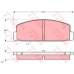 GDB1027 TRW Комплект тормозных колодок, дисковый тормоз