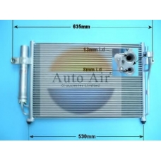 16-1004 AUTO AIR GLOUCESTER Конденсатор, кондиционер