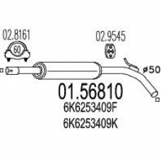01.56810 MTS Средний глушитель выхлопных газов