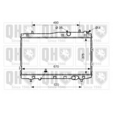 QER2420 QUINTON HAZELL Радиатор, охлаждение двигателя