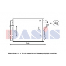 512076N AKS DASIS Конденсатор, кондиционер