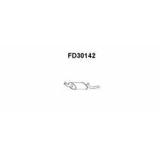 FD30142 VENEPORTE Глушитель выхлопных газов конечный
