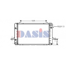 090430N AKS DASIS Радиатор, охлаждение двигателя