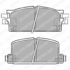 LP462 DELPHI Комплект тормозных колодок, дисковый тормоз