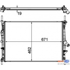 8MK 376 764-401 HELLA Радиатор, охлаждение двигателя