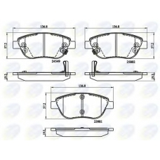 CBP32141 COMLINE Комплект тормозных колодок, дисковый тормоз