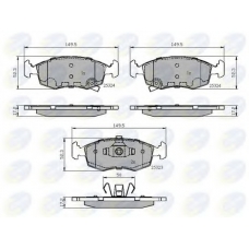 CBP32104 COMLINE Комплект тормозных колодок, дисковый тормоз