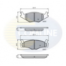 CBP0703 COMLINE Комплект тормозных колодок, дисковый тормоз